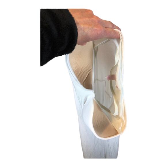 Victoria’s Secret Long White Strapless tube dress built in bra 34 D size medium - Picture 10 of 16